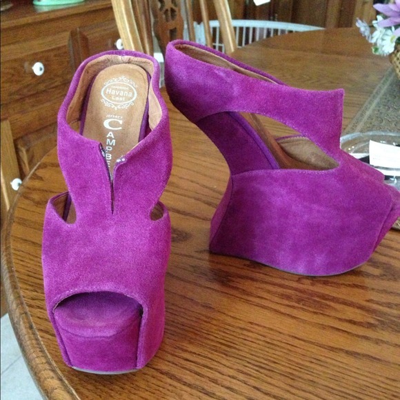 Jeffrey Campbell Shoes - Jeffrey Campbell The Tonite Shoe in Purple Suede